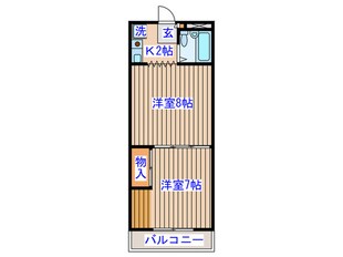 レジデンス花京院の物件間取画像